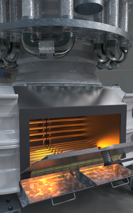 半卡车轮木柴炉热交换器锅炉缩略图